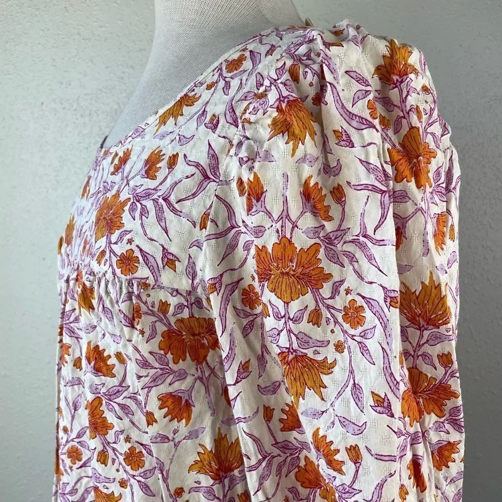 Universal Thread Long Sleeve Floral Top Size XL EUC - Picture 4 of 8